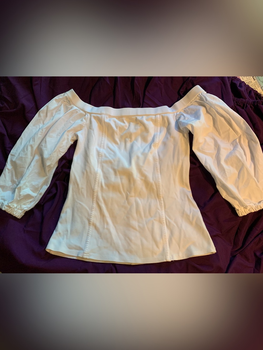 Sale 3/$20  VENUS White Stretch Top with Seam Detail